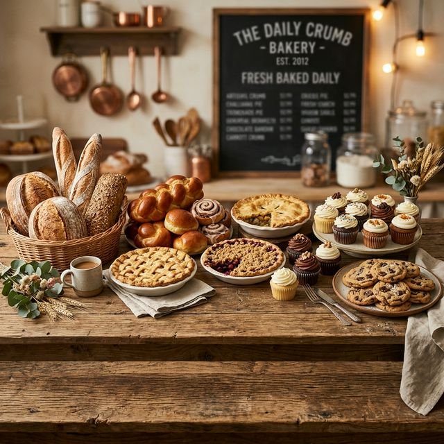 Tasty bakery selection banner